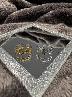 Aurelia Shell Ring gold / silber