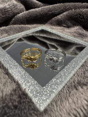 Noeud Ring gold / silber