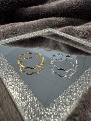 Ripple Ring gold / silber
