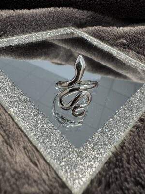 Luna Snake Ring silber